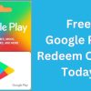 Free Google Play Redeem Codes Today