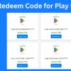 FREE Redeem Code for Play Store