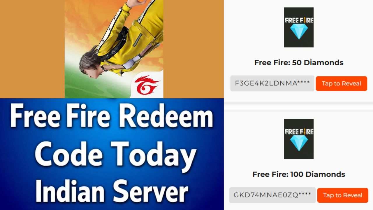 Free Fire Redeem Code Today Indian Server