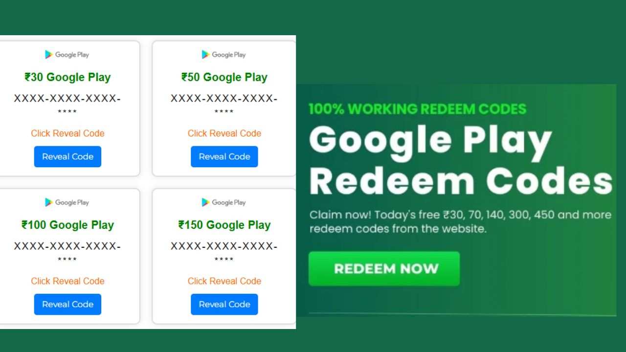 Free Google Play Redeem Codes Today